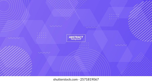 Modern abstract bright blue gradient illustration background with simple hexagon pattern. Cool design. Vector Eps10