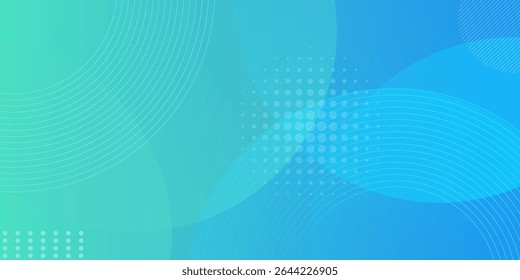 Modern abstract bright blue green gradient illustration background with simple pattern. Cool design. Eps10 vector