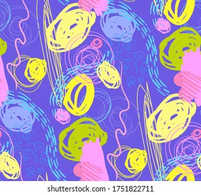 modern abstract bright dizan surface seamless pattern for baby goods, fabrics, packaging and stationery