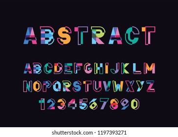 modern abstract bright font