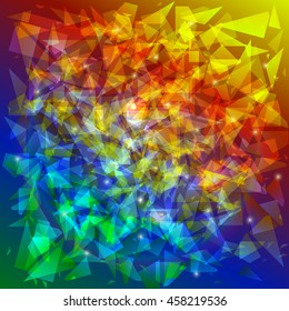 Modern abstract bright glowing diagonal background. Vector illustration