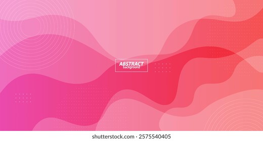 Modern abstract bright pink gradient wave liquid geometric background with liquid style gradient color. Suitable for banner, flyer, etc. Vector Eps10
