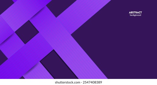 Ilustración de degradado púrpura brillante abstracto moderno sobre fondo geométrico con patrón de rectángulo simple. Diseño fresco y brillante. Eps10