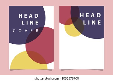 Modern abstract brochure with bubbles