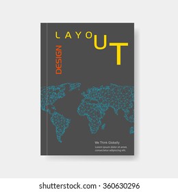 Modern abstract brochure easy editable 