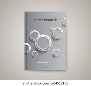 Modern abstract brochure, flyer, report design, layout template. Clean style cover, cummunication, business. corporate