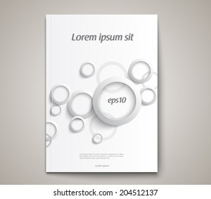 Modern abstract brochure, flyer, report design, layout template. Clean style cover, cummunication, business. corporate