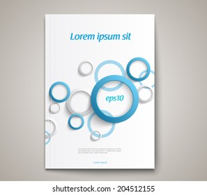 Modern abstract brochure, flyer, report design, layout template. Clean style cover, cummunication, business. corporate