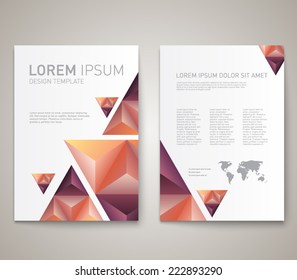 Modern abstract brochure, flyer, report design, layout template. Clean style cover, cummunication, business. corporate