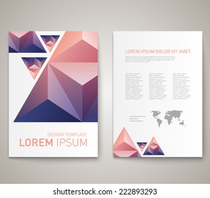 Modern abstract brochure, flyer, report design, layout template. Clean style cover, cummunication, business. corporate