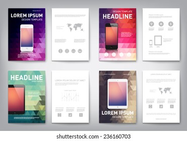 Modern abstract brochure, flyer, report design, layout template. Clean style cover, cummunication, business. corporate