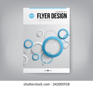 Modern abstract brochure, flyer, report design, layout template. Clean style cover, cummunication, business. corporate