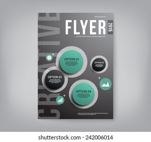 Modern abstract brochure, flyer, report design, layout template. Clean style cover, cummunication, business. corporate