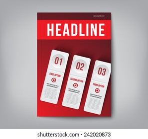 Modern abstract brochure, flyer, report design, layout template. Clean style cover, cummunication, business. corporate