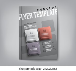 Modern abstract brochure, flyer, report design, layout template. Clean style cover, cummunication, business. corporate