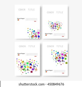 Plantilla de diseño de libro de folletos abstractos modernos