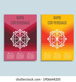 Modern abstract brochure. Vector design template