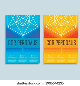 Modern abstract brochure. Vector design template