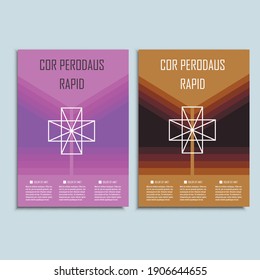 Modern abstract brochure. Vector design template