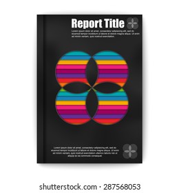 Modern abstract brochure vector design template