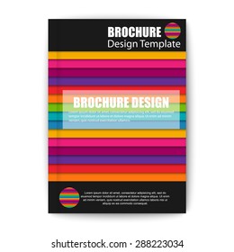 Modern abstract brochure vector design template