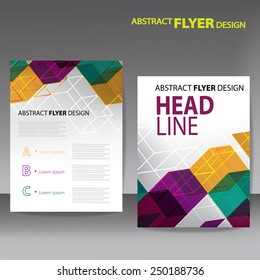 Modern abstract brochure , Vector flyer design template