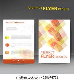 Modern abstract brochure , Vector flyer design template