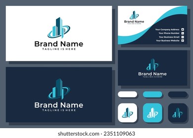 modern abstract building vector logo