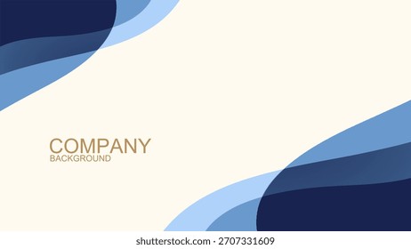 Fondo de negocios abstracto moderno con Formas dinámicas de onda azul. Fondo limpio del espacio blanco. Perfecto para presentación, perfil de empresa y telón de fondo corporativo. 