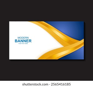 Modern abstract business banners design