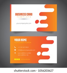 Modern Abstract Business Card Design - 2 Sided 