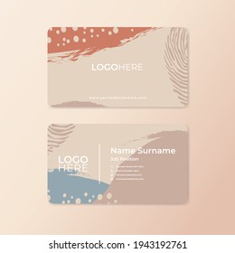Modern abstract business card design template with rounded corner in vector eps 10