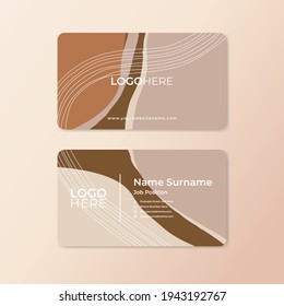 Modern abstract business card design template with rounded corner in vector eps 10