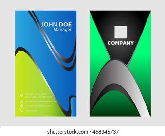 Modern Abstract Business - Card Set
