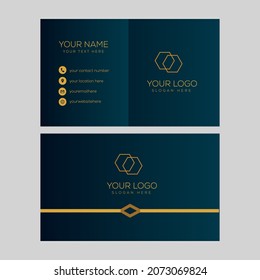 Plantilla de diseño de vectores de tarjetas de negocios abstracto moderno
