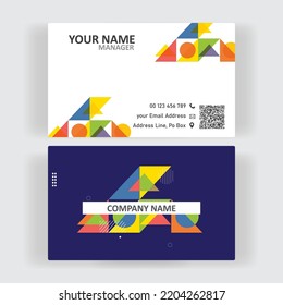 Modern Abstract Business Card Vector Temlate