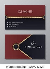 modern abstract business card, vector design
