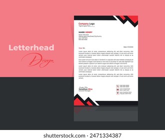 Modern and abstract business letterhead template. Creative and Clean business style letterhead of your corporate project design set to print with vector and illustration.