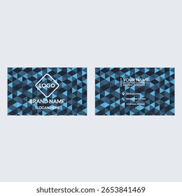 Cartão de visita empresarial abstrato moderno com um design corporativo e orientado para a tecnologia. Designers gráficos, profissionais criativos, agências tecnológicas, agências digitais, branding corporativo, branding moderno.