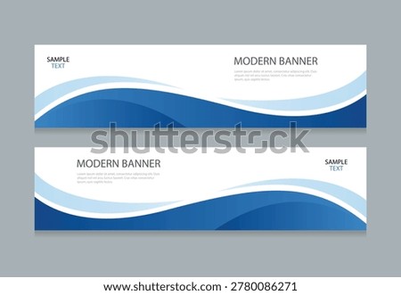 Modern Abstract Business web Banner Template Set