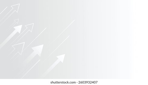 Modern abstract business white background with arrows design