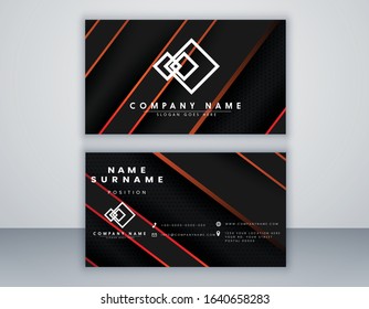 Modern abstract bussines card template
