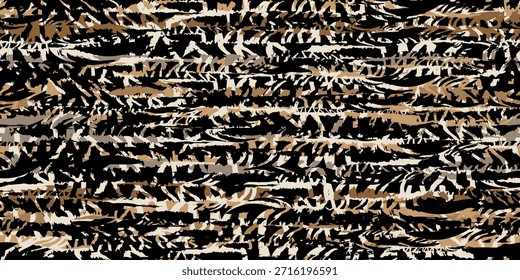 Modelo inconsútil abstracto moderno del camuflaje. Fondo de textura grunge marrón envejecido. Ilustración de textura de camuflaje viejo oscuro 