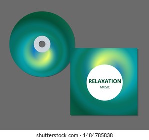 Modern abstract CD cover. Cool gradient shapes composition. Futuristic design.