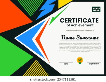 Modern Abstract Certificate Design Template