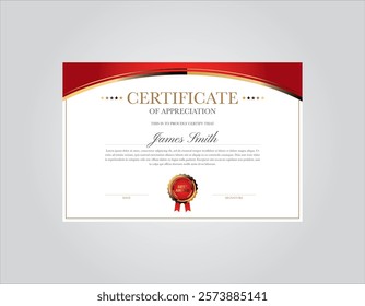 Modern abstract certificate templates for appreciation, achievements, and graduation, featuring clean layouts, decorations, and badges.