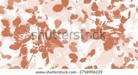 Modern abstract chaos background with bright fluid gradients and grunge ink effects. Seamless floral pattern. Vector illustration