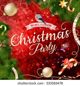 Modern abstract christmas background. EPS 10 vector file included