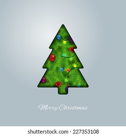 Modern abstract christmas tree.