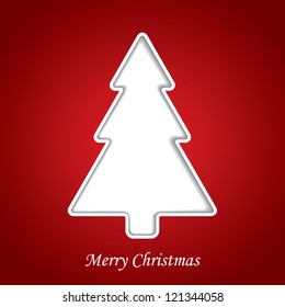 Modern abstract christmas tree background, eps10 vector illustration
